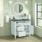 James Martin Vanities 36'' Single Vanity, Bright White w/ 3 CM Parisien Bleu Quartz Top 424-V36-BW-3PBL - alternate 2